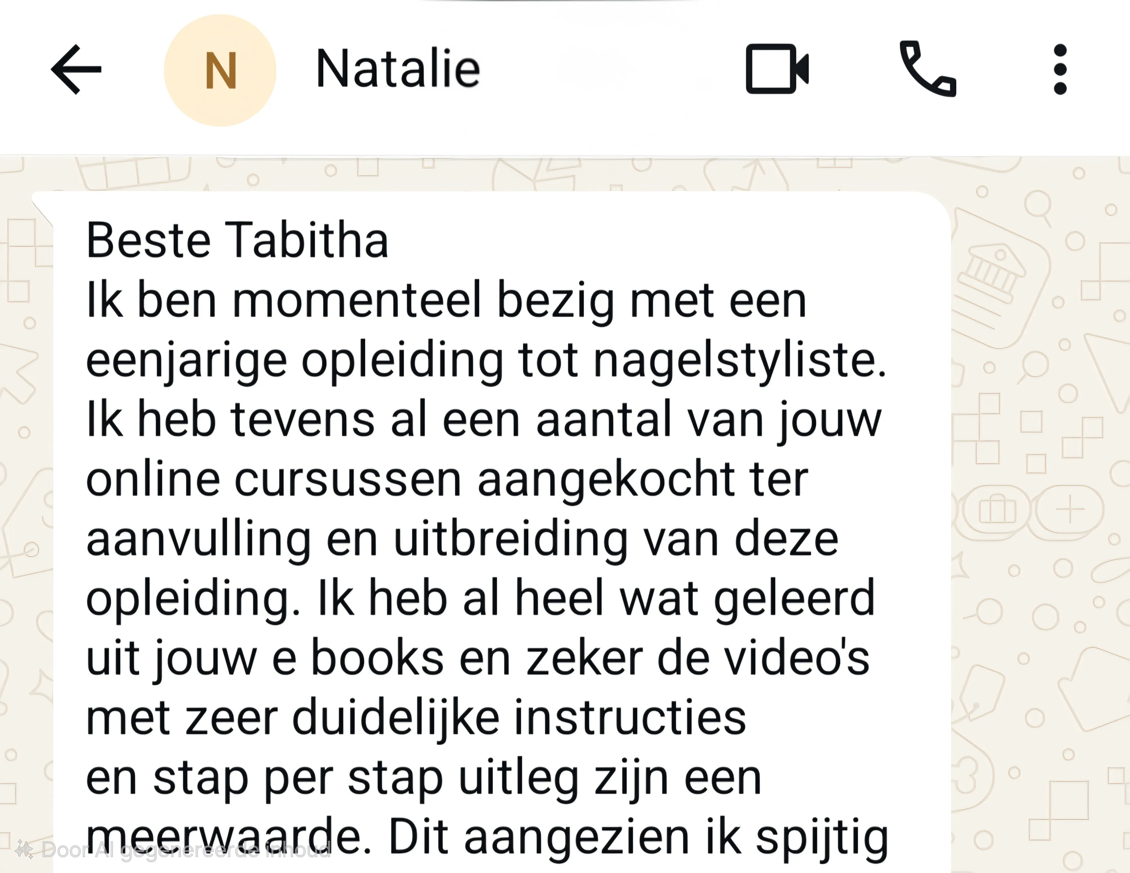 Review Natalie